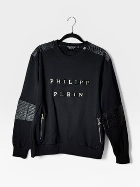 Philipp Plein Black Sweatshirt Size 3XL (M)